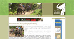 Desktop Screenshot of kohphanganelephanttrekking.com